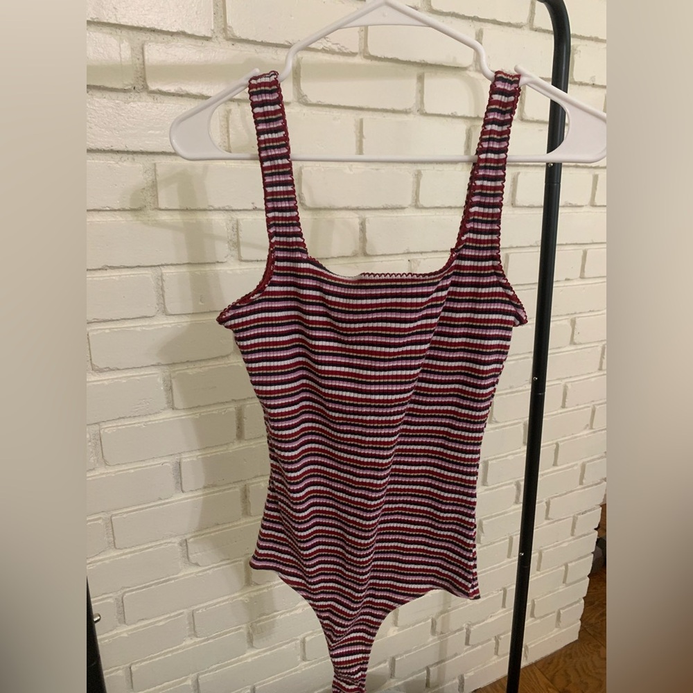 Hollister Striped Tank Top Bodysuit